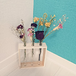 ドライフラワー 緑の壁紙のおしゃれなアレンジ 飾り方のインテリア実例 Roomclip ルームクリップ