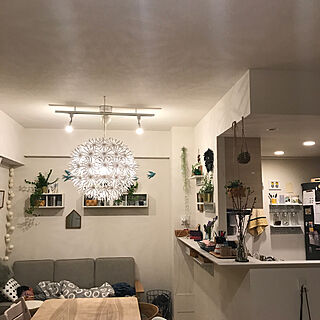 部屋全体/IKEA/無印良品/タイミ/壁に付けられる棚...などのインテリア実例 - 2018-02-12 21:14:16