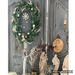 クリスマスの準備/クリスマスリース/French/Shabby Chic/vintage...などのインテリア実例 - 2020-11-03 18:55:54