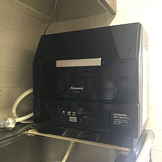 檜板/DIY/置き型食洗機/キッチンのインテリア実例 - 2020-12-17 14:19:48