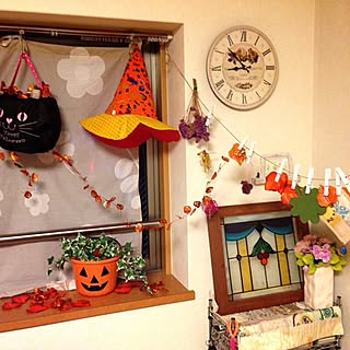 壁/天井/ハロウィン/雑貨/100均のインテリア実例 - 2013-10-07 22:21:19