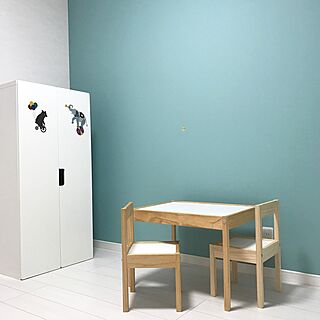 部屋全体/サンゲツ/黒板壁紙/子供部屋/IKEAのインテリア実例 - 2017-02-14 23:27:45