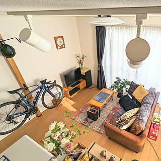 リビング/買ってよかったもの/ラブリコ/自転車のある部屋/ソファ...などのインテリア実例 - 2024-03-31 19:59:54