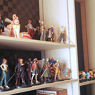 部屋全体 ワンピースフィギュアのおしゃれなアレンジ 飾り方のインテリア実例 Roomclip ルームクリップ