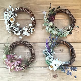 ドライフラワーリース 手のひらサイズのミニリースのおしゃれなアレンジ 飾り方のインテリア実例 Roomclip ルームクリップ