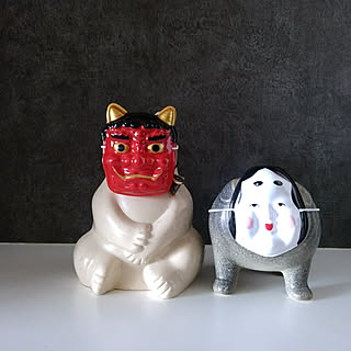 しろくま貯金箱 ミニお面のおしゃれなアレンジ 飾り方のインテリア実例 Roomclip ルームクリップ