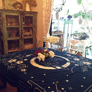 藍染テーブルクロスのおすすめ商品とおしゃれな実例 ｜ RoomClip（ルームクリップ）