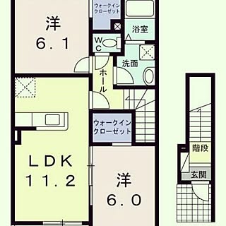 間取り図/アパート/賃貸/新居/お引っ越し...などのインテリア実例 - 2015-03-16 16:47:27