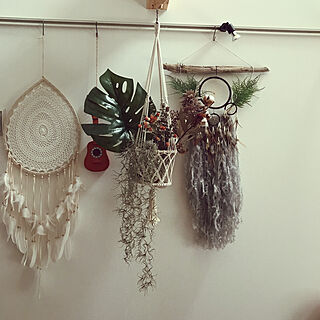 壁/天井/Dreamcatcher/Boho Style/観葉植物/BOHO...などのインテリア実例 - 2018-11-18 10:16:21