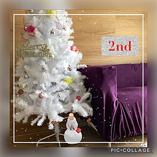 クリスマス/ホワイトツリー/オレンジボックス/LC2/スノーマン...などのインテリア実例 - 2021-12-24 12:22:10