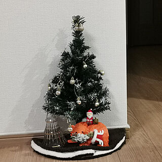 リビング/クリスマスツリー/木彫りの熊/100円ショップのインテリア実例 - 2021-12-11 18:57:34
