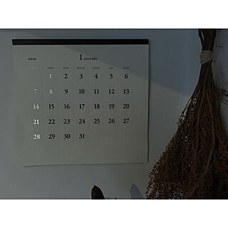 カレンダー/ドライフラワー/キッチンのインテリア実例 - 2018-01-08 14:04:05