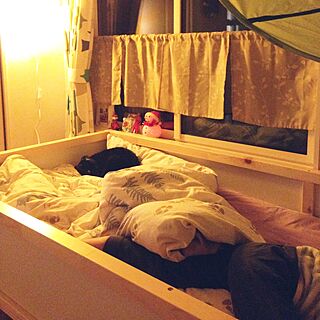ベッド周り/IKEA/猫/ベッド/子供部屋...などのインテリア実例 - 2014-11-13 23:55:19