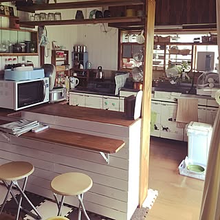 キッチン/古い賃貸住宅/いいねありがとうございます❤️/cafe風にします(*^^*)/RC鹿児島...などのインテリア実例 - 2016-09-01 10:43:39