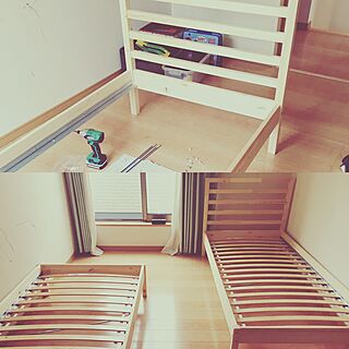 ベッド周り/子供部屋/IKEA/DIYのインテリア実例 - 2017-04-10 01:03:32