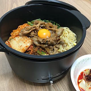 IH対応/直火OK/bibimbap/electric pan/matte black...などのインテリア実例 - 2019-09-28 21:54:21