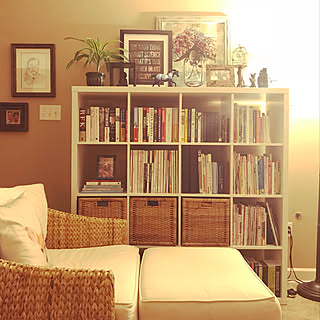 リビング 本棚の上のおしゃれなインテリアコーディネート レイアウトの実例 Roomclip ルームクリップ