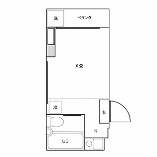 部屋全体/一人暮らし/ワンルーム/間取り/6畳...などのインテリア実例 - 2017-08-02 21:56:55