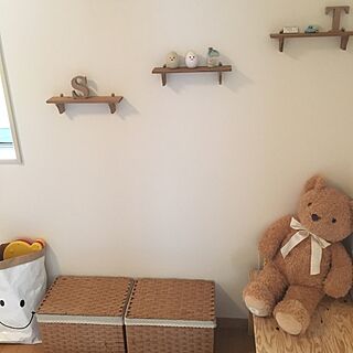 部屋全体/米袋リメイク/少しずつ模様替え/キッズルーム/少しだけ夏っぽく...などのインテリア実例 - 2016-06-26 08:41:32