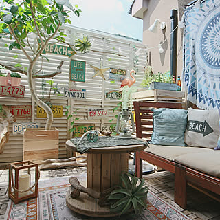 ベランダ グリーンカーテンのおしゃれなインテリアコーディネート レイアウトの実例 Roomclip ルームクリップ