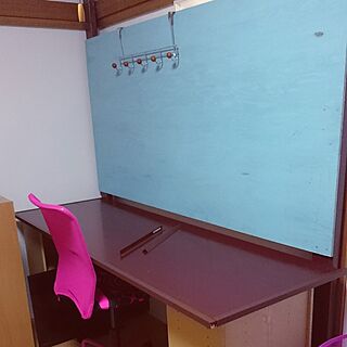机/カラーボックス/子供の机/IKEAの椅子/木材を使用のインテリア実例 - 2016-07-22 21:42:53