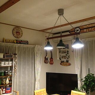 キッチン/ハワイアン/DIY棚/照明/コーヒーの木...などのインテリア実例 - 2013-07-02 21:48:33