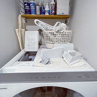 ドラム式洗濯機Panasonic/フレディレック/パナソニック洗濯乾燥機/きれいに保つ/すっきりと暮らす...などのインテリア実例 - 2022-10-10 00:15:31
