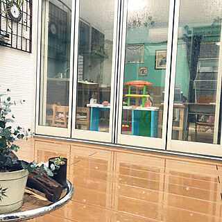 外からの眺め/雨音/ユーカリポポラス/雨の日の風景/雨降りday...などのインテリア実例 - 2020-03-14 21:09:29