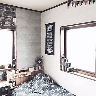 男前インテリア 黒レンガ 壁紙のインテリア実例 Roomclip ルームクリップ