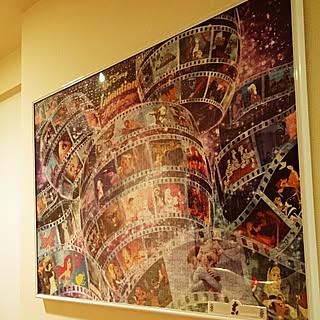 玄関 入り口 ディズニーパズルのおしゃれなアレンジ 飾り方のインテリア実例 Roomclip ルームクリップ