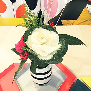 リビング/お正月のお花/ケーラー オマジオ/HAY kaleido/IKEAのインテリア実例 - 2016-12-31 23:14:00