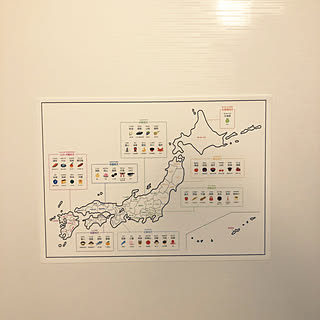 100均 日本地図の商品を使ったおしゃれなインテリア実例 Roomclip ルームクリップ