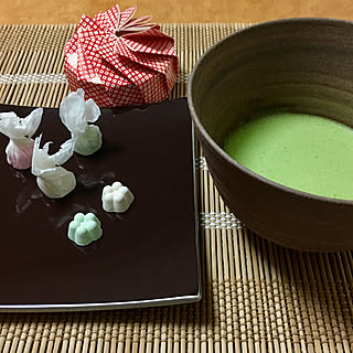 机/花うさぎ/抹茶/干菓子/抹茶が飲みたい...などのインテリア実例 - 2017-07-26 00:11:53