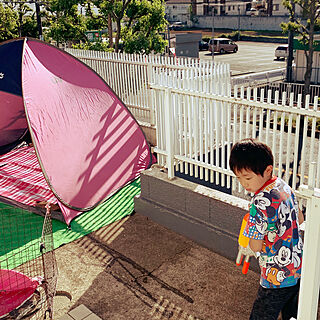 サンシェード/庭にテント/テント/息子のいる暮らし/庭で遊ぶ...などのインテリア実例 - 2020-05-07 18:08:10
