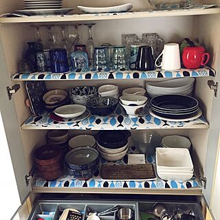 キッチン/沖縄硝子/3COINS/ニトリ/IKEAのインテリア実例 - 2017-04-04 16:20:37