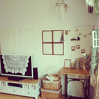 リビング/Instagram➡sarie0305/DIY/ミシン台/賃貸でも楽しく♪...などのインテリア実例 - 2015-08-06 20:35:40