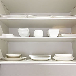 白色の食器/食器棚/シンプル/建売住宅/キッチンのインテリア実例 - 2019-05-15 13:22:08
