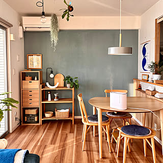 ウィリアムモリスチェスト丸椅子ラウンドスツール木製チェア木製椅子