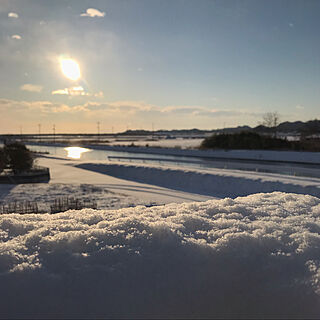 二階から見たアングル/運河/太陽/朝日/雪...などのインテリア実例 - 2022-02-05 07:52:10