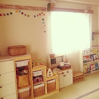 子供部屋/手作り/トロファスト/IKEA/かご収納...などのインテリア実例 - 2014-04-05 14:55:09