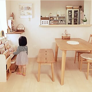 部屋全体/いつもいいねやコメありがとうございます♡/ほっこりナチュラルを目指す♡/投稿多くてごめんなさいね…（；＿；）/白×木が好き♪...などのインテリア実例 - 2015-09-01 12:33:29