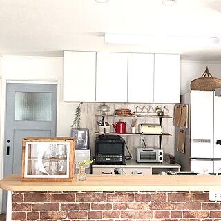 キッチン/我が家ではありません/DIY/手作り/板壁風...などのインテリア実例 - 2017-06-15 17:39:21