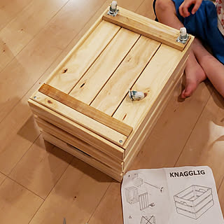 棚/IKEA/DIY/キャスター/ウッドボックス...などのインテリア実例 - 2019-06-30 22:32:48