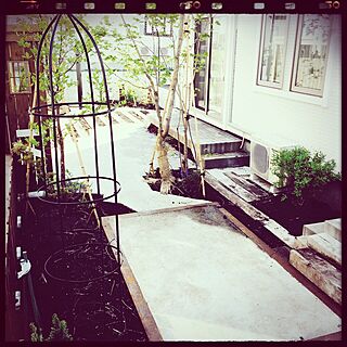 玄関/入り口/かっこいい庭を目指して/ノスタルジックガーデン風/ガーデンのインテリア実例 - 2015-05-14 20:16:23