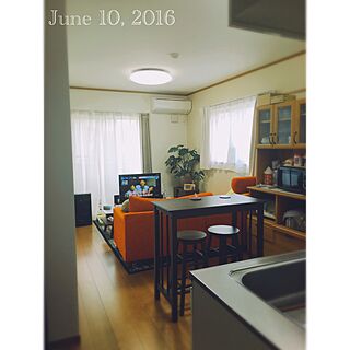 部屋全体/IKEA/B-COMPANY/オレンジ/賃貸と向き合う...などのインテリア実例 - 2016-06-10 09:13:46