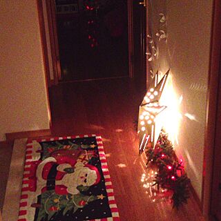 玄関/入り口/IKEA/コストコ/クリスマス/イルミネーションのインテリア実例 - 2013-12-01 19:35:57