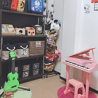楽器のおもちゃ/おもちゃ収納/部屋全体のインテリア実例 - 2019-08-28 06:40:50