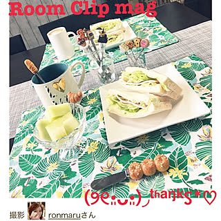 キッチン/やっぱり！パン✨/朝ごはん/ランチョンマット/RoomClip mag 掲載...などのインテリア実例 - 2017-10-24 16:42:13