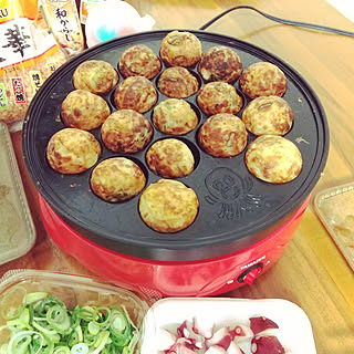 キッチン/新生活/山善/たこ焼き器/晩ごはん...などのインテリア実例 - 2022-03-22 00:53:32