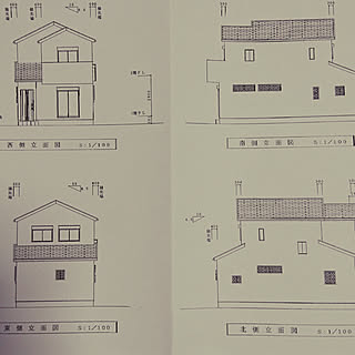 壁/天井/大阪人でおま/新築計画中/立面図のインテリア実例 - 2017-10-07 01:49:44